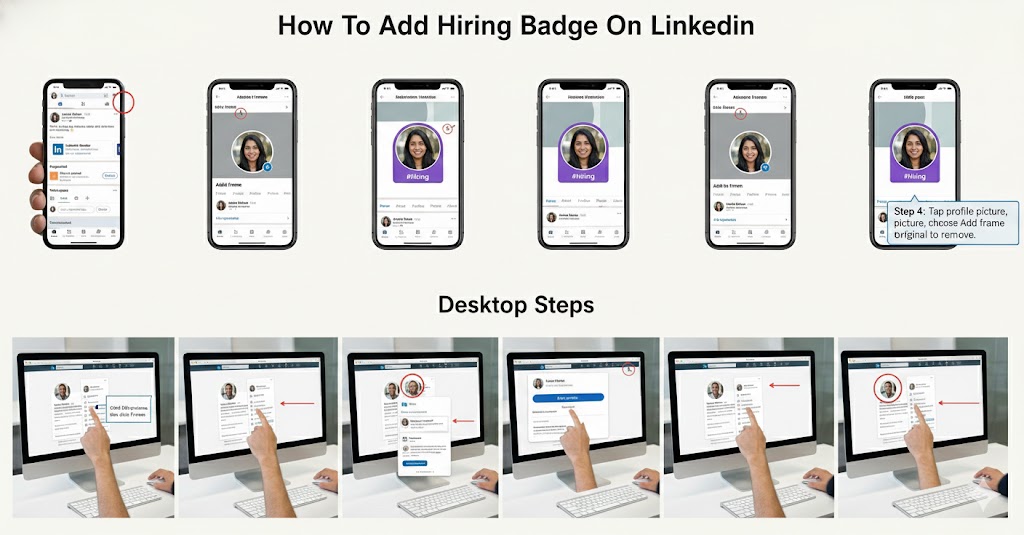 How To Add Hiring Badge On LinkedIn